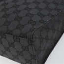 GUCCI GG Canvas Jackie Shoulder Bag Black Silver 001 3355 2123 Auth 163556-10