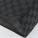 GUCCI GG Canvas Jackie Shoulder Bag Black Silver 001 3355 2123 Auth 163556-11