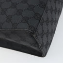 GUCCI GG Canvas Jackie Shoulder Bag Black Silver 001 3355 2123 Auth 163556-13