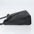 GUCCI GG Canvas Jackie Shoulder Bag Black Silver 001 3355 2123 Auth 163556-5