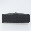 GUCCI GG Canvas Jackie Shoulder Bag Black Silver 001 3355 2123 Auth 163556-9