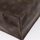LOUIS VUITTON Monogram Sac Plat Hand Bag M51140 LV Auth 163558-9