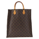 LOUIS VUITTON Monogram Sac Plat Hand Bag M51140 LV Auth 163558-13