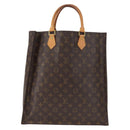 LOUIS VUITTON Monogram Sac Plat Hand Bag M51140 LV Auth 163558-2