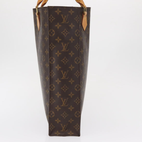 LOUIS VUITTON Monogram Sac Plat Hand Bag M51140 LV Auth 163558