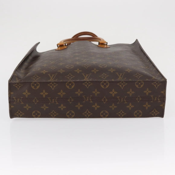 LOUIS VUITTON Monogram Sac Plat Hand Bag M51140 LV Auth 163558