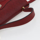 Christian Dior Honeycomb Canvas Hand Bag PVC Leather 2way Red Gold Auth 163559-7