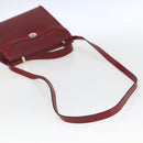 Christian Dior Honeycomb Canvas Hand Bag PVC Leather 2way Red Gold Auth 163559-8