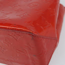 LOUIS VUITTON Monogram Vernis Reade PM Hand Bag Red Rouge M91088 LV Auth 163560-9