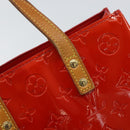 LOUIS VUITTON Monogram Vernis Reade PM Hand Bag Red Rouge M91088 LV Auth 163560-17