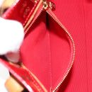 LOUIS VUITTON Monogram Vernis Reade PM Hand Bag Red Rouge M91088 LV Auth 163560-22