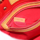 LOUIS VUITTON Monogram Vernis Reade PM Hand Bag Red Rouge M91088 LV Auth 163560-12
