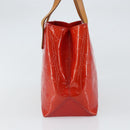 LOUIS VUITTON Monogram Vernis Reade PM Hand Bag Red Rouge M91088 LV Auth 163560-4