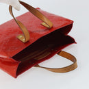 LOUIS VUITTON Monogram Vernis Reade PM Hand Bag Red Rouge M91088 LV Auth 163560-6