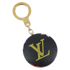 LOUIS VUITTON Monogram Multicolor Astropill Key Holder Black M51912 Auth 163562