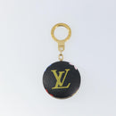LOUIS VUITTON Monogram Multicolor Astropill Key Holder Black M51912 Auth 163562-2