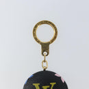 LOUIS VUITTON Monogram Multicolor Astropill Key Holder Black M51912 Auth 163562-3