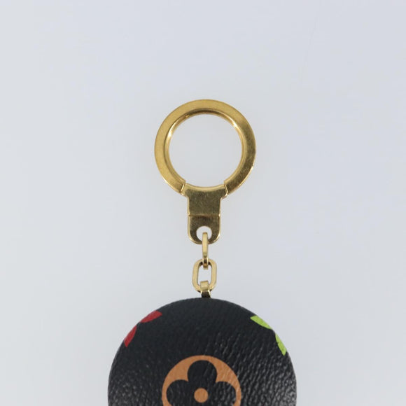 LOUIS VUITTON Monogram Multicolor Astropill Key Holder Black M51912 Auth 163562