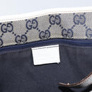 GUCCI Abbey Tote Bag Leather White Gold 130736 Auth 163566-17