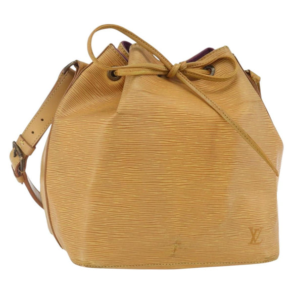 LOUIS VUITTON Epi Petit Noe Shoulder Bag Yellow M44109 LV Auth 163570