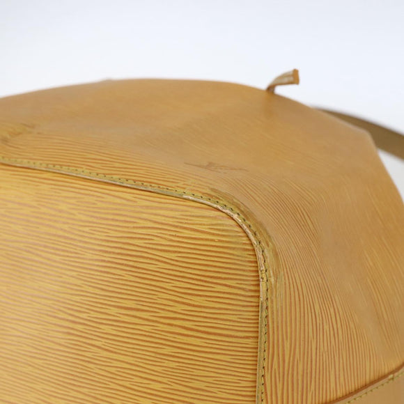 LOUIS VUITTON Epi Petit Noe Shoulder Bag Yellow M44109 LV Auth 163570