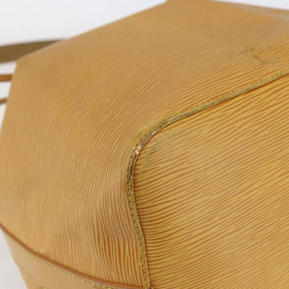 LOUIS VUITTON Epi Petit Noe Shoulder Bag Yellow M44109 LV Auth 163570