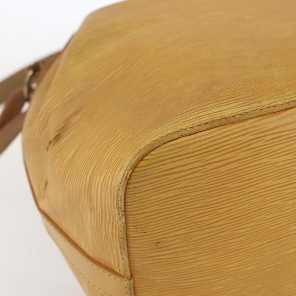 LOUIS VUITTON Epi Petit Noe Shoulder Bag Yellow M44109 LV Auth 163570