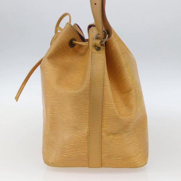 LOUIS VUITTON Epi Petit Noe Shoulder Bag Yellow M44109 LV Auth 163570