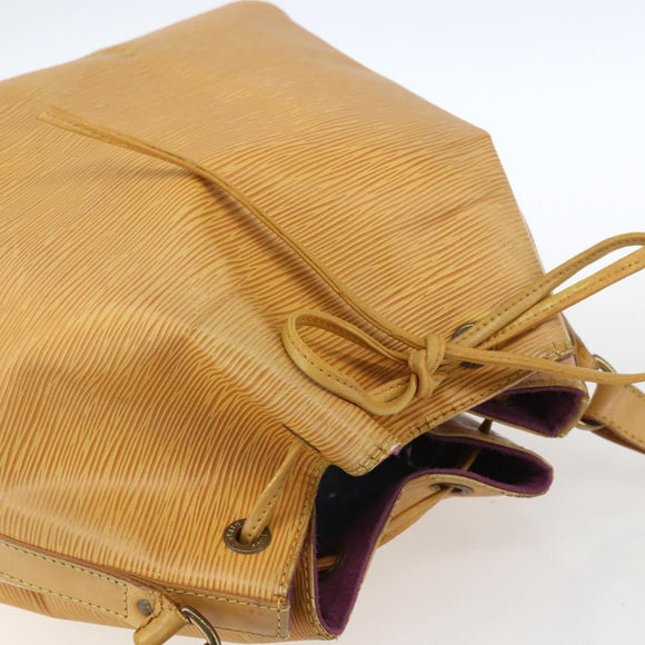 LOUIS VUITTON Epi Petit Noe Shoulder Bag Yellow M44109 LV Auth 163570