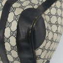 GUCCI GG Supreme Sherry Line Boston Bag PVC Navy Gold Red Auth 163578-16