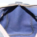 GUCCI GG Supreme Sherry Line Boston Bag PVC Navy Gold Red Auth 163578-20