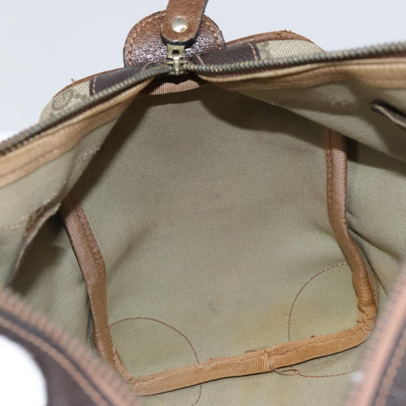 GUCCI GG Supreme Web Sherry Line Boston Bag PVC Beige Gold Red Auth 163579