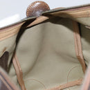 GUCCI GG Supreme Web Sherry Line Boston Bag PVC Beige Gold Red Auth 163579-18