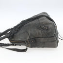 BALENCIAGA Bow Hand Bag Leather 2way Black 263242 Auth 163582-3
