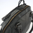 BALENCIAGA Bow Hand Bag Leather 2way Black 263242 Auth 163582-6