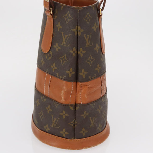 LOUIS VUITTON Monogram Bucket PM Shoulder Bag USA limited M42238 LV Auth 163583