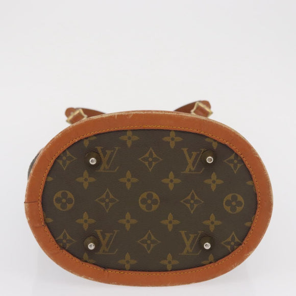 LOUIS VUITTON Monogram Bucket PM Shoulder Bag USA limited M42238 LV Auth 163583