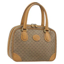 GUCCI Micro GG Supreme Hand Bag PVC Beige Gold 000 39 0090 Auth 163590-1