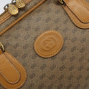 GUCCI Micro GG Supreme Hand Bag PVC Beige Gold 000 39 0090 Auth 163590-17