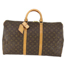 LOUIS VUITTON Monogram Keepall 50 Boston tas M41426 LV Auth 163595V-13