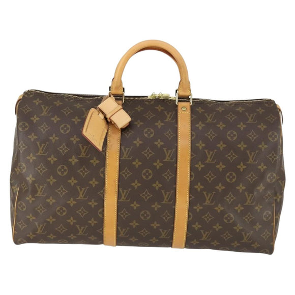 LOUIS VUITTON Monogram Keepall 50 Boston tas M41426 LV Auth 163595V