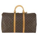 LOUIS VUITTON Monogram Keepall 50 Boston tas M41426 LV Auth 163595V-2