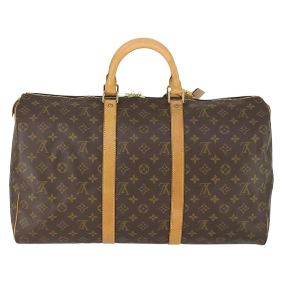 LOUIS VUITTON Monogram Keepall 50 Boston tas M41426 LV Auth 163595V