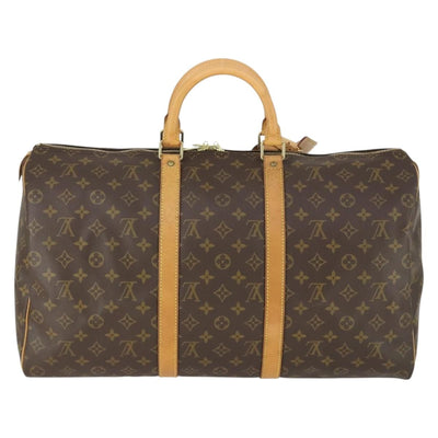 LOUIS VUITTON Monogram Keepall 50 Boston Bag M41426 LV Auth 163595V - 0