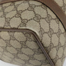 GUCCI GG Supreme Web Sherry Line Boston Bag PVC Beige Gold 39 02 006 Auth 163597-9
