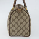 GUCCI GG Supreme Web Sherry Line Boston Bag PVC Beige Gold 39 02 006 Auth 163597-3