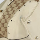 GUCCI GG Canvas Tote Bag Beige Gold 145993 Auth 163599-11
