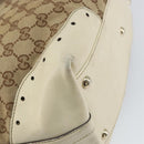 GUCCI GG Canvas Tote Bag Beige Gold 145993 Auth 163599-13
