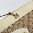 GUCCI GG Canvas Tote Bag Beige Gold 145993 Auth 163599-14