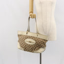 GUCCI GG Canvas Tote Bag Beige Gold 145993 Auth 163599-23
